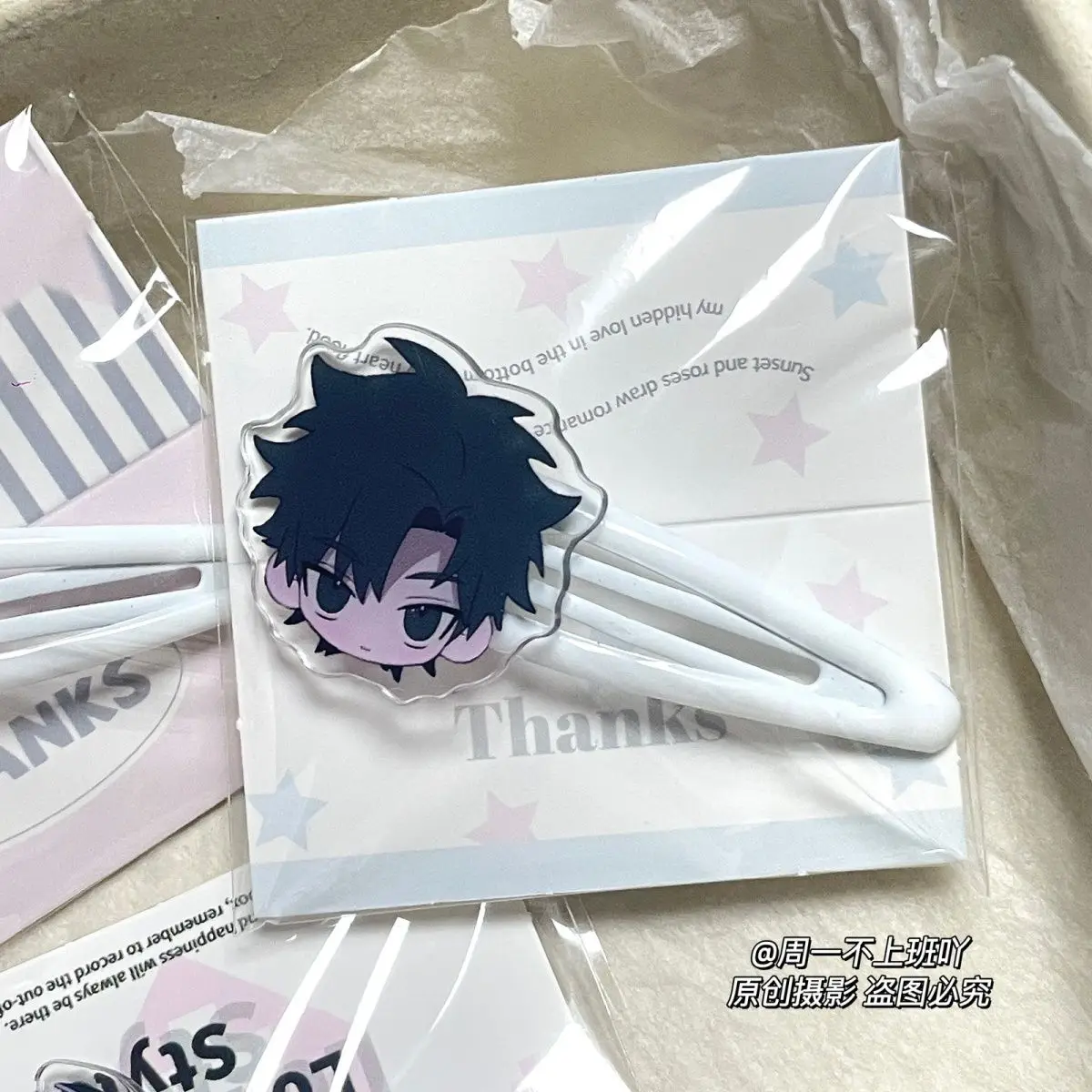 3Pcs Anime LINK CLICK Lucas Charles Jo Cartoon Bangs Clip Cute Headgear Student Lolita Girl Scrunchie Kawaii Party Gift