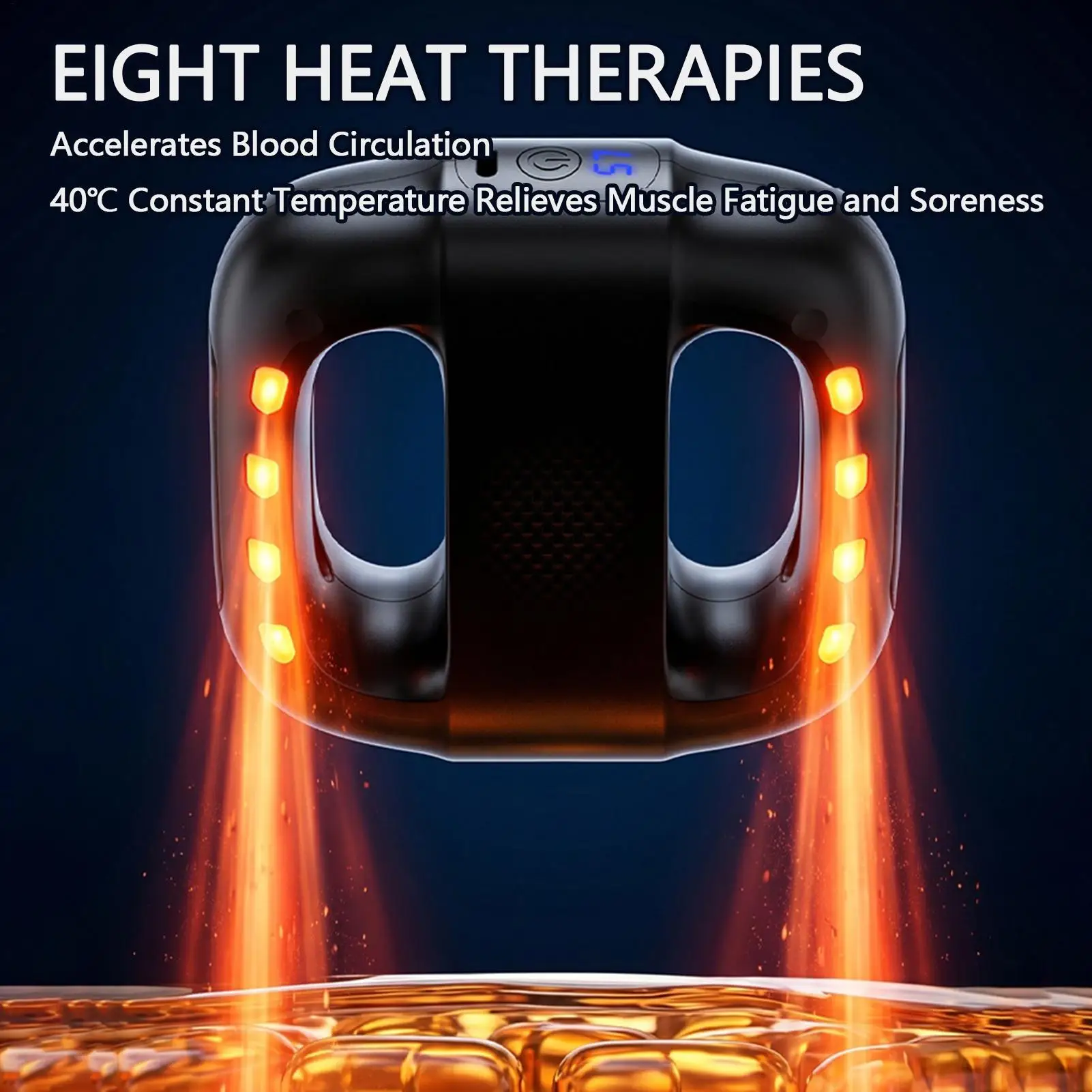 Portable Electric Fascia Massage Ring Adjustable Home massage multiple levels Mini Vibration Yoga Ring Fitness Fascia Ring ﻿
