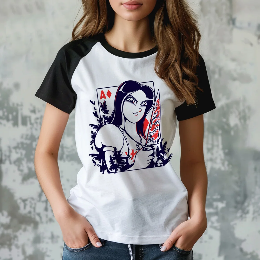 Alice Madness Returns top women manga t shirt girl comic graphic clothing