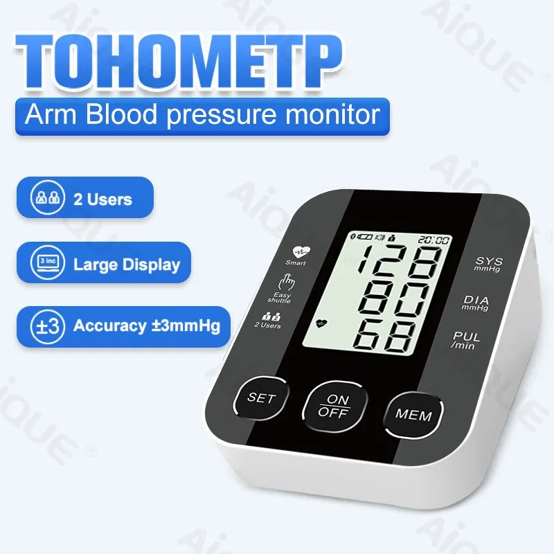 Medical Arm 32 Cuff Blood Pressure Monitor Tonometer Meter BP Machine Digital Tensiometer  Sphygmomanometer Free Shipping