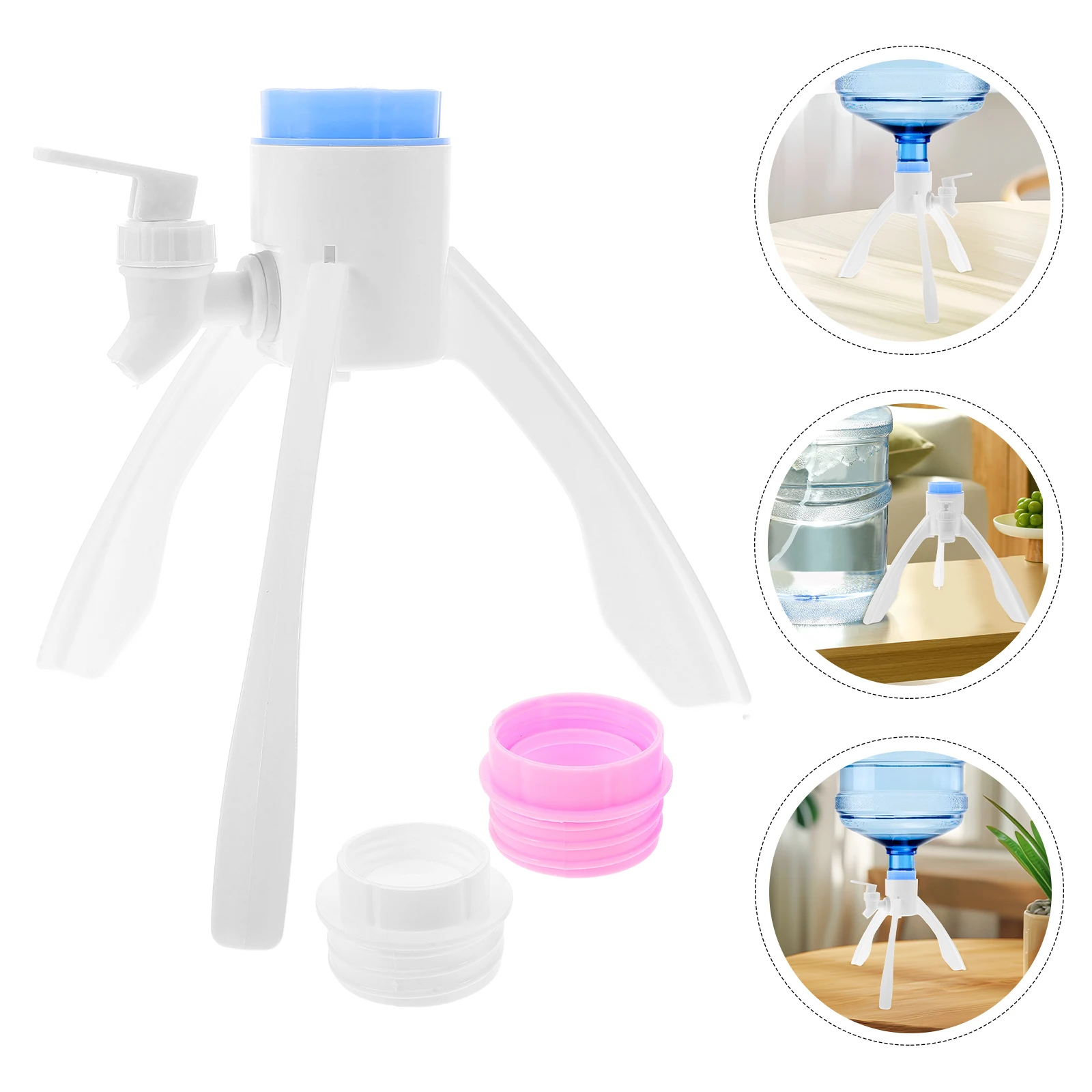 

Bottle Water Bracket Desktop Dispenser Stand Drinking Barrel Jug Triangular Stand Multifunctional Space