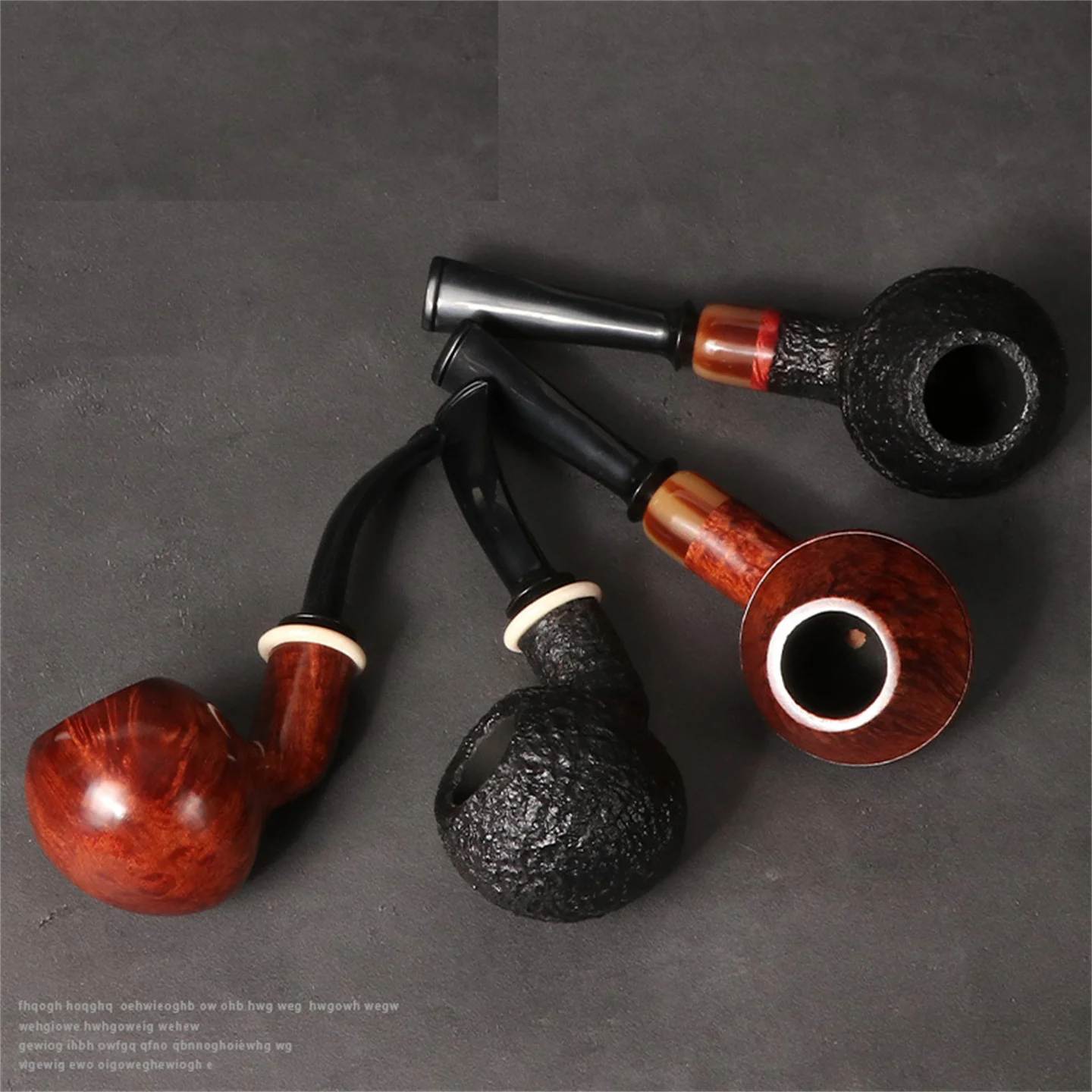 Briar Wood 5mm Filter Flue Acorn Shape Pipe For Cut TobaccoRetro Gentleman Handmade Bruyere Smoking Pipe With Accessory