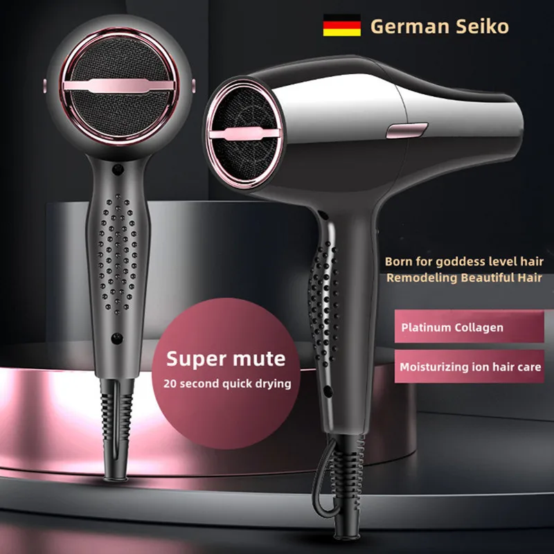 2026 New Upgrade Professional Hair Salon Hair Dryer 2300W High-Power Strong Wind Speed Dry Blue Light Ion Mute Home Salon Hair S
