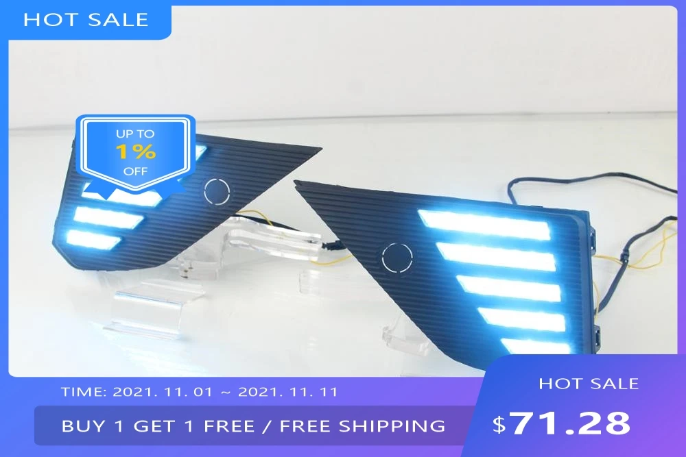 1set Bumper headlight for Besturn T77 daytime light 2018~2020y auto accessories LED  headlamp for T77 Besturn fog light
