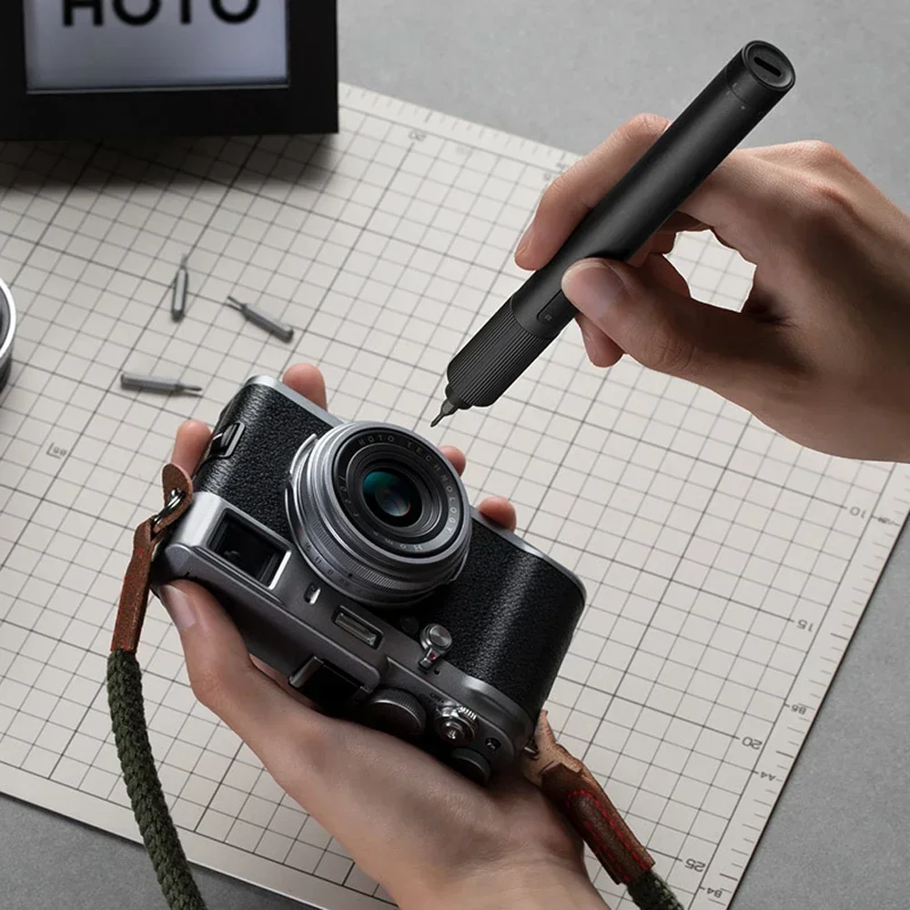 مجموعة مفكات كهربائية دقيقة من شاومى ميجيا ، عزم دوران 2 ترس ، برغي ، 1 نوع-C قابلة لإعادة الشحن ، علبة ألومنيوم مغناطيسية #5