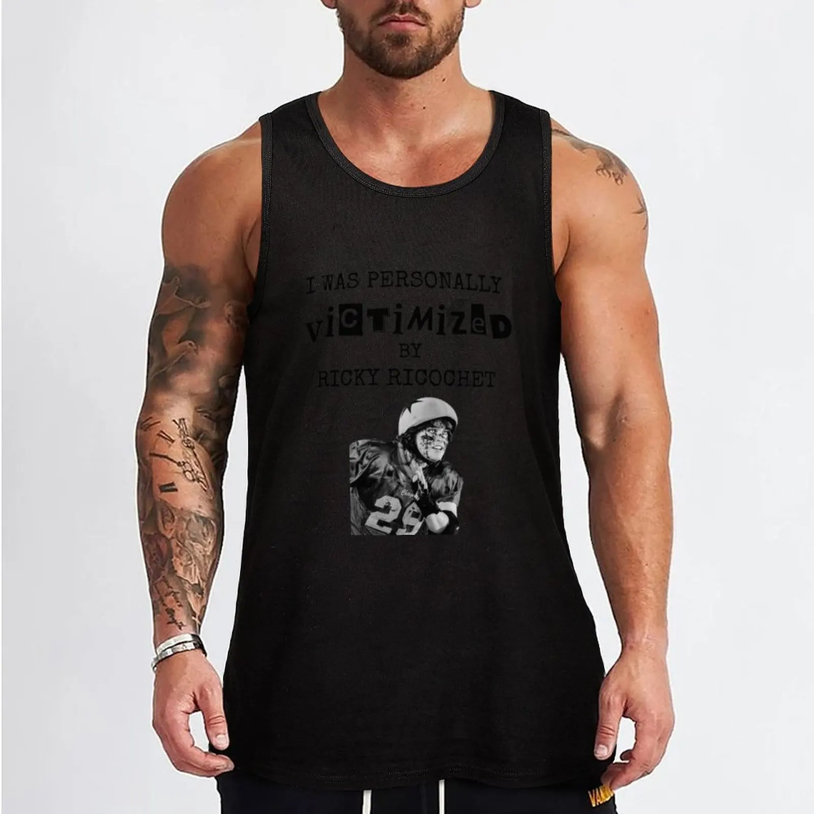 Victimized by Ricky Ricochet (Light) Tank Top bodybuilding Men's sleeveless fashion 2025 man t-shirt for man