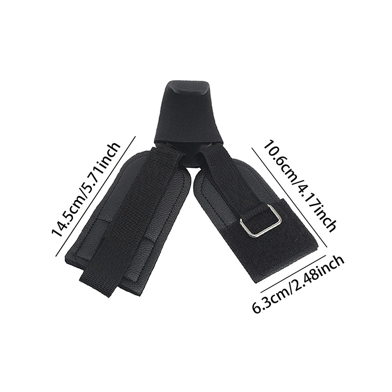 Heavy-Duty Non-Slip Leather Weightlifting Hooks With Steel Wrist Straps For Pull-Ups And Gym Fitness