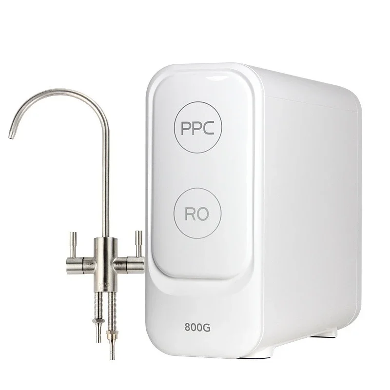 

800G large flow double outlet reverse osmosis water purifier household direct drinking machine kitchen tap water filter RO