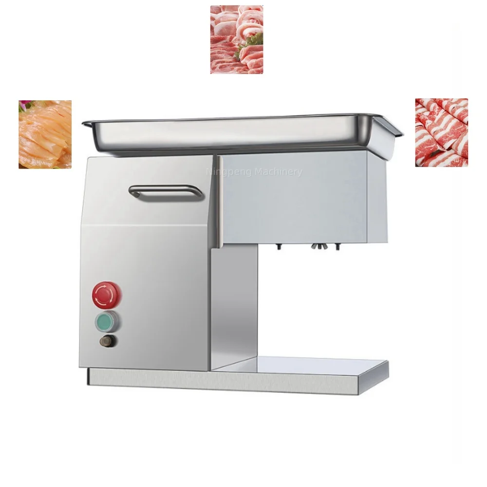 

Factory Electric Table Type Automatic Commercial Meat Slicer Cutter Shredded Meat Cutting Machine Meat Slicing Shredding Machine