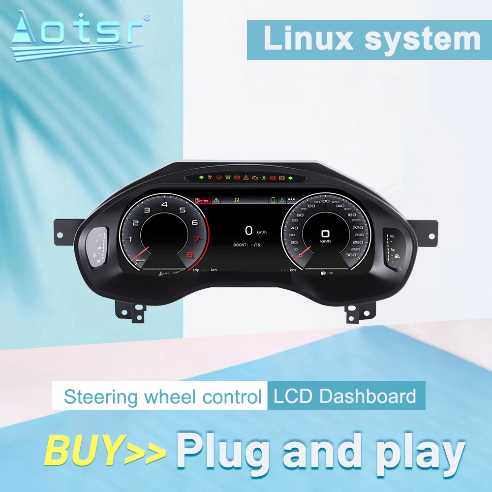 LCD Instrument Panel For Audi A6 S6 A7 S7 2012-2018 Car Dashboard Digital Cluster Virtual Cockpit Auto Speedometer Head unit