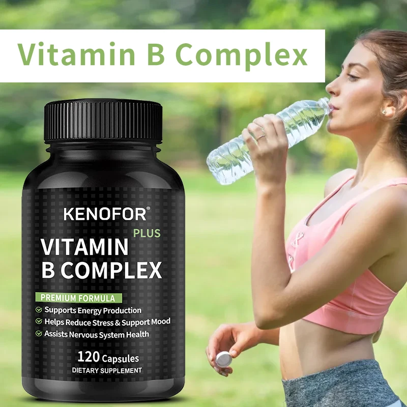 

B Complex Capsules - Boosts Energy, Promotes Nervous System Health, Enhances Immune System, Balances Mood Health