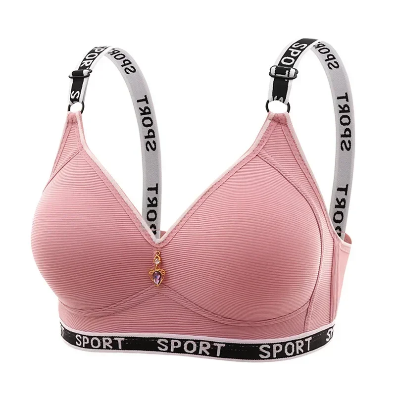 Middle-aged Women Large Underwear Women Without Steel Ring on The Support Sports Back Bra Close Anti-sagging Adjustment Bra