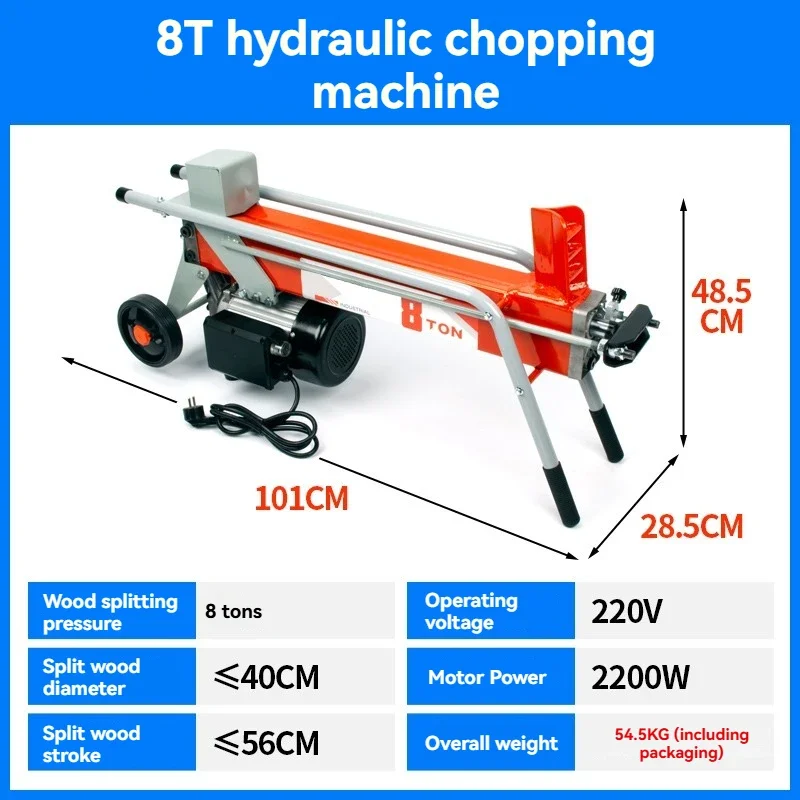 

Hydraulic 8T Electric Chopping Machine Wood Splitting Machine Rural Wood Cutting Machine Diesel Engine