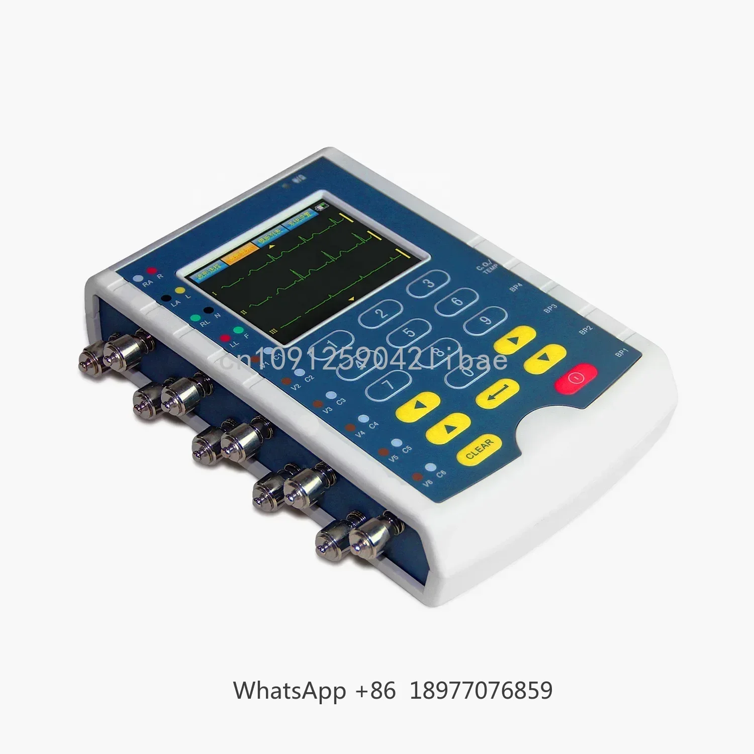 RTS CONTEC Portable Touch Multiparameter Simulator ECG RESP TEM IBP (optional) Simulate Monitor MS400