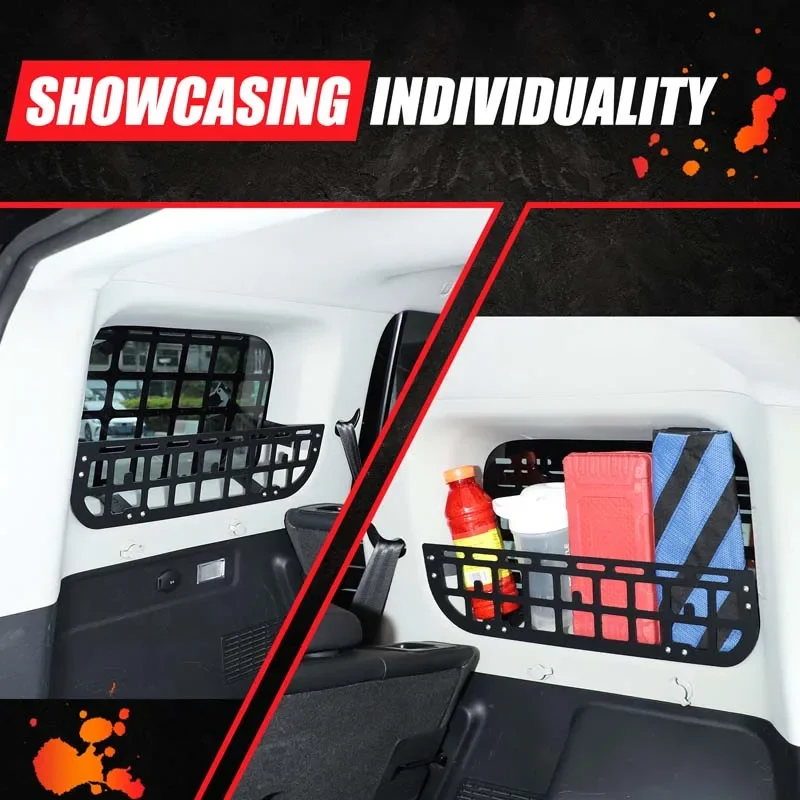 

For Chery ICAR 03/Jaecoo J6 trunk side window storage fence, trunk storage fence, storage basket, auto parts, aluminum alloy