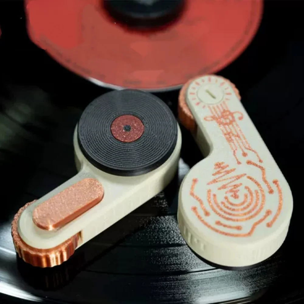 EDC RetroFloating Record  Fidget Toy Magnetic Levitation 3D Printed Desktop Decoration Stress Relief Office Gadget Creative Gift