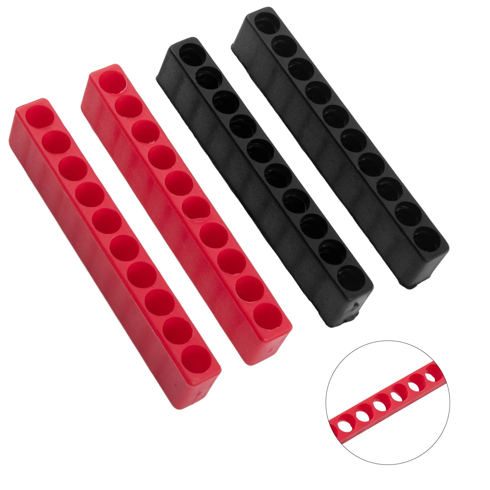 4Pcs Bit Holder 10 Hole 1/4 Hex Shank Screwdriver Plastic Screwdriver Storage Screwdriver Bit Holder Screwdriver Storage Box