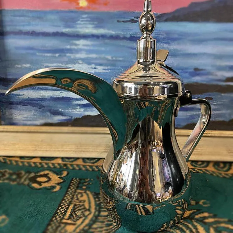 Heatable Gold High-end Coffee Pot Stainless Steel Pot Teapot Court Style Boiled Milk