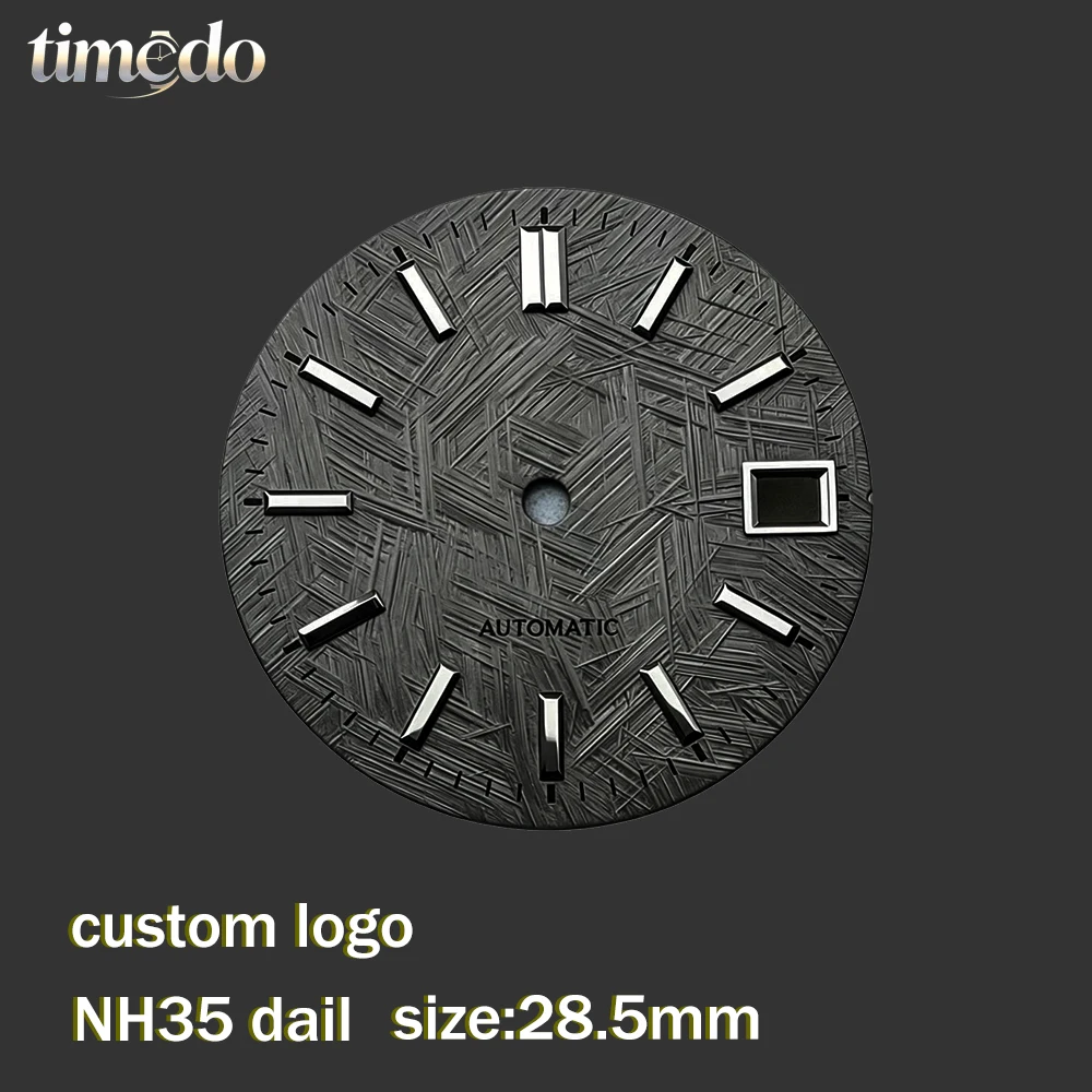 285mm-パーソナライズされたカスタムロゴダイヤル-nh35-ラウンドダイヤル-メンズ自動巻き時計アクセサリー-nh35-ムーブメントに適しています