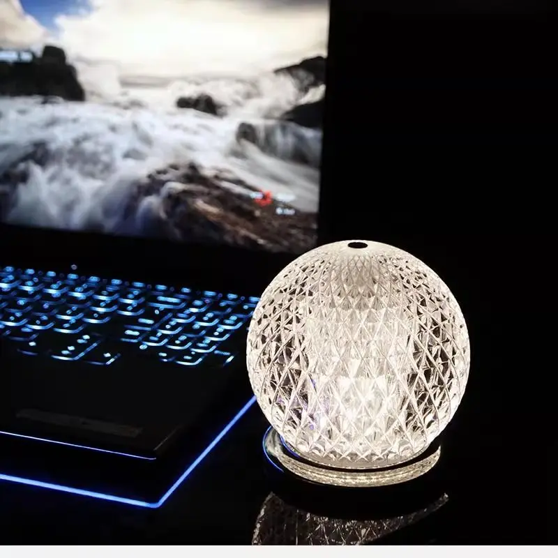 Crystal diamond decorative atmosphere desk lamp bedside desktop ornament