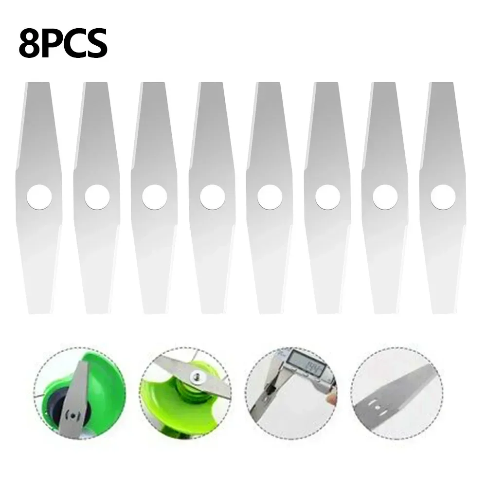 8PCS Rasenmäher Sägeblätter 150mm Stahl Für Gras String Trimmer Kopf Ersatz Sägeblätter Rasenmäher Armaturen