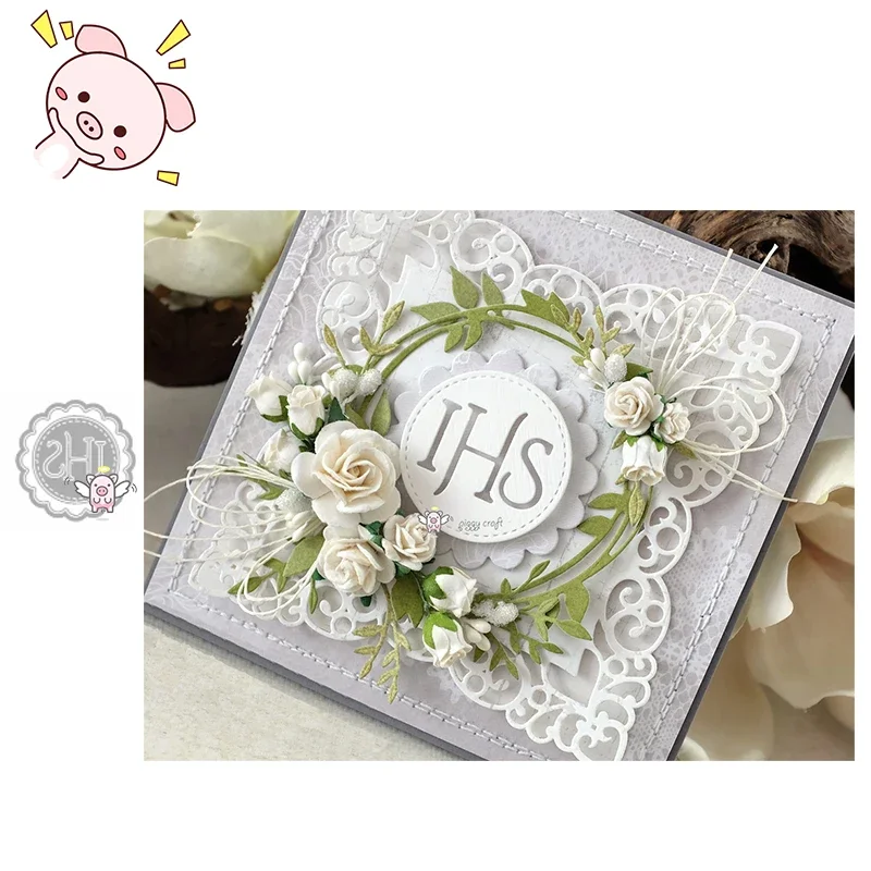 

PP Craft металлические штампы для резки штампы Польша IHS Буква Венок Скрапбук бумага ремесло нож форма лезвие дырокол трафареты штампы