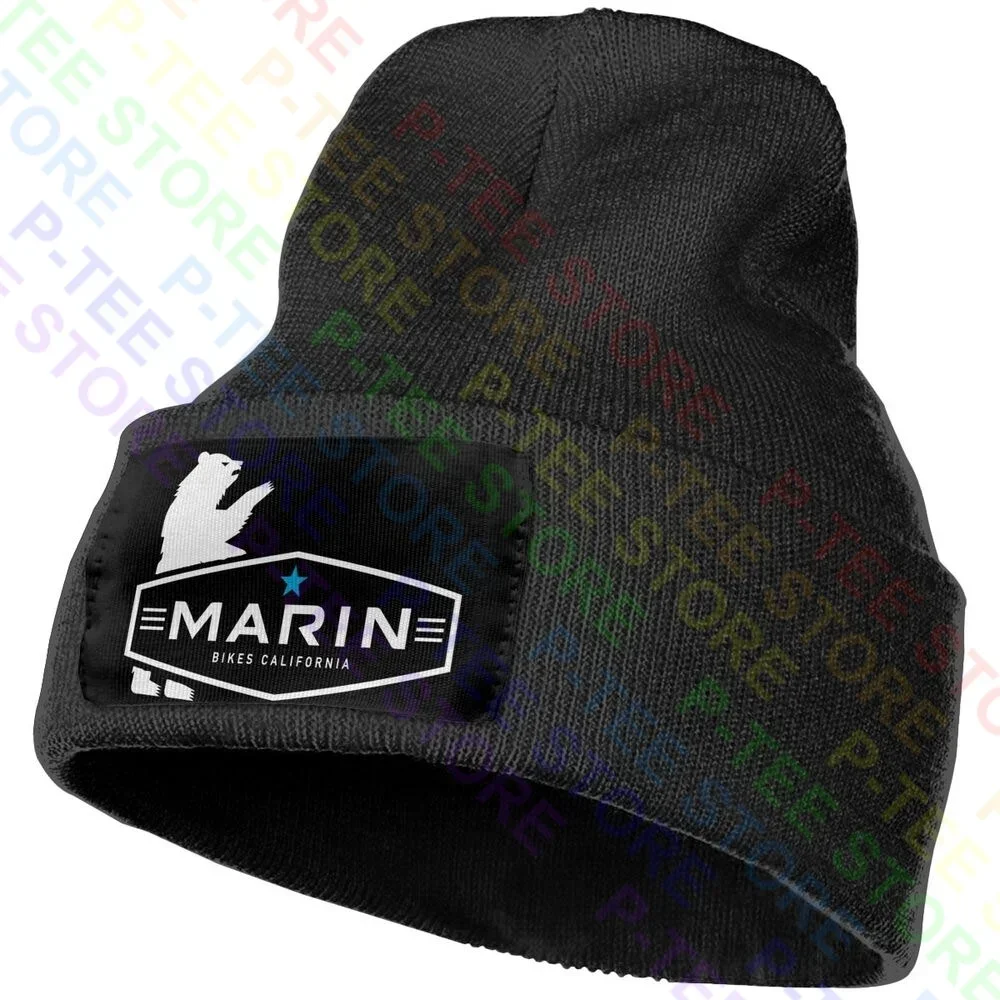 Marin Bikes California Mountain Full Suspension Trail Knitted Beanie Hat Beanies Cap Funny Streetwear