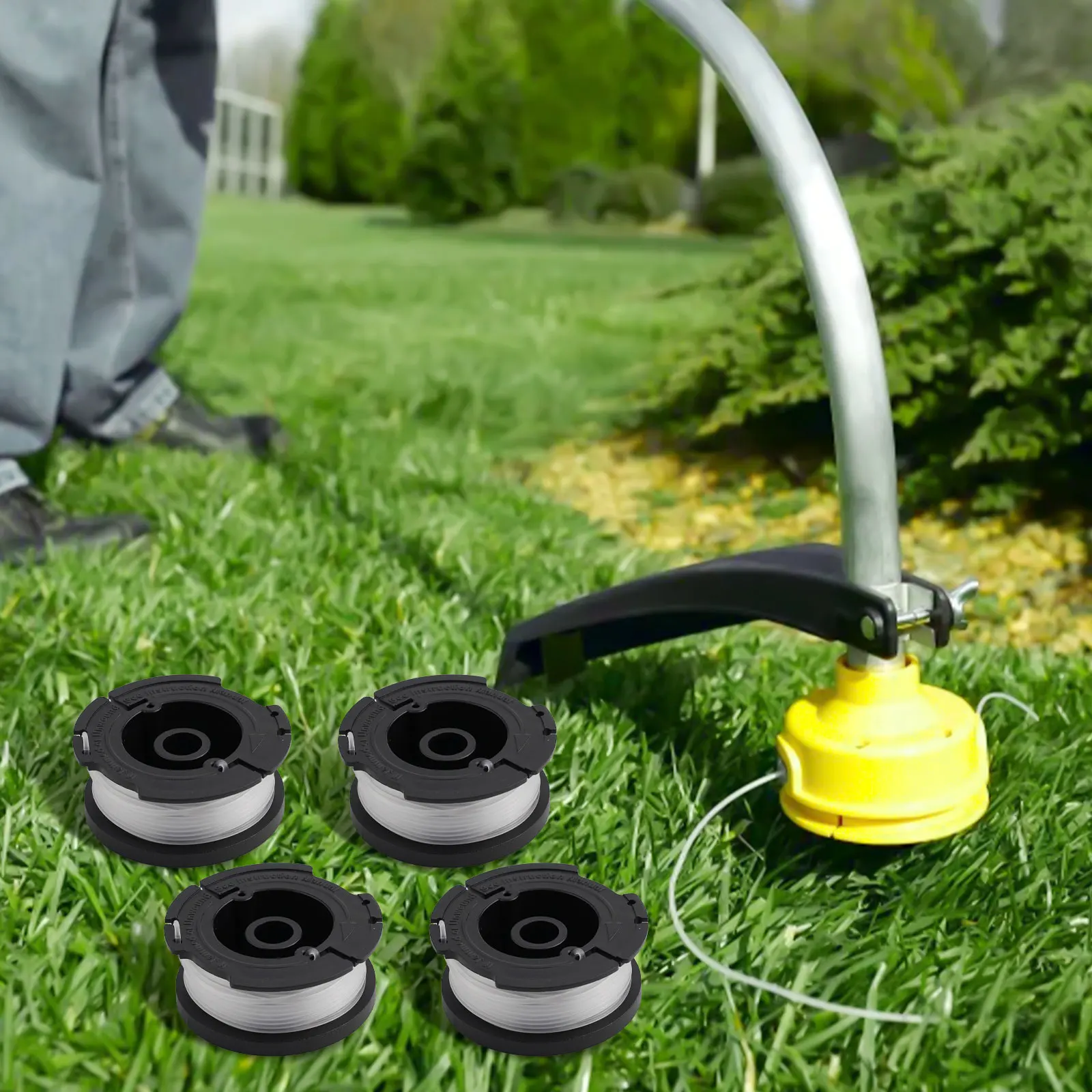 

High Quality 10pcs/set Brand New Thread Spool String Trimmer Parts For Black &Decker Spool Cover Spring Thread Spools GL230