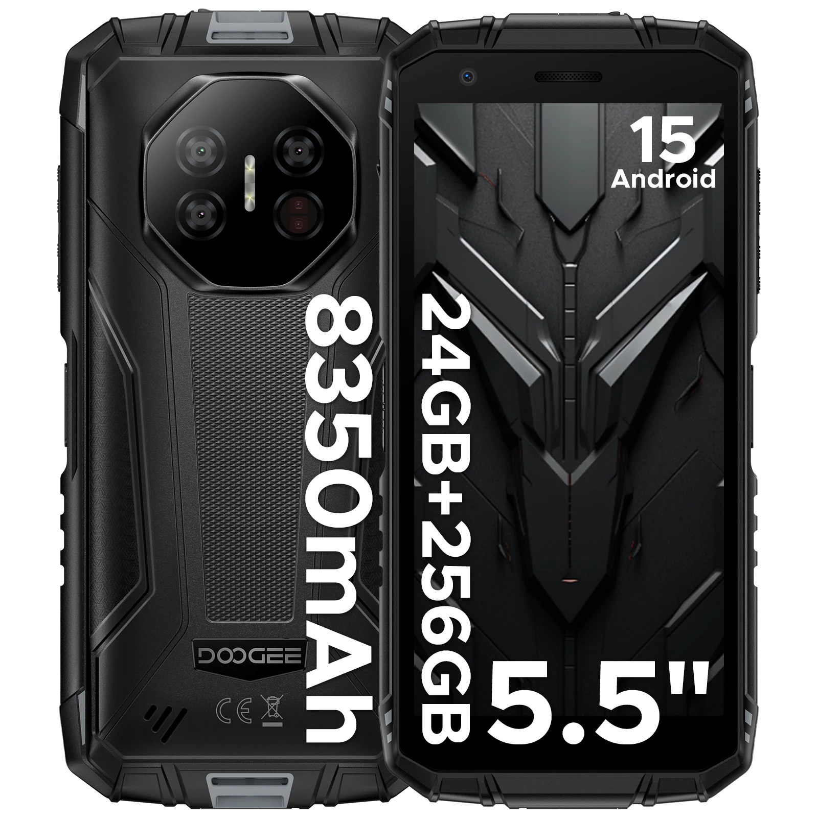 DOOGEE Fire 3 Ultra Rugged Phone Gemini AI Android 15 8350mAh