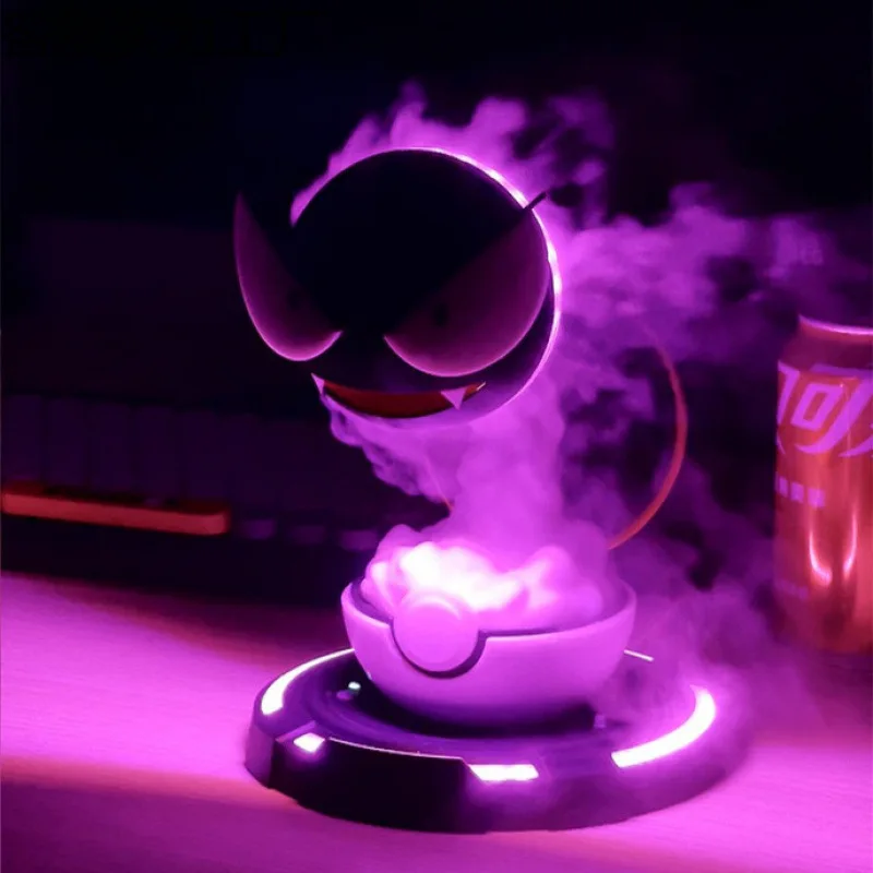 Pokemon Gastly Usb увлажнитель воздуха аниме водяной туман диффузор для ароматерапии настольный увлажнитель творческая атмосфера освещение подарки