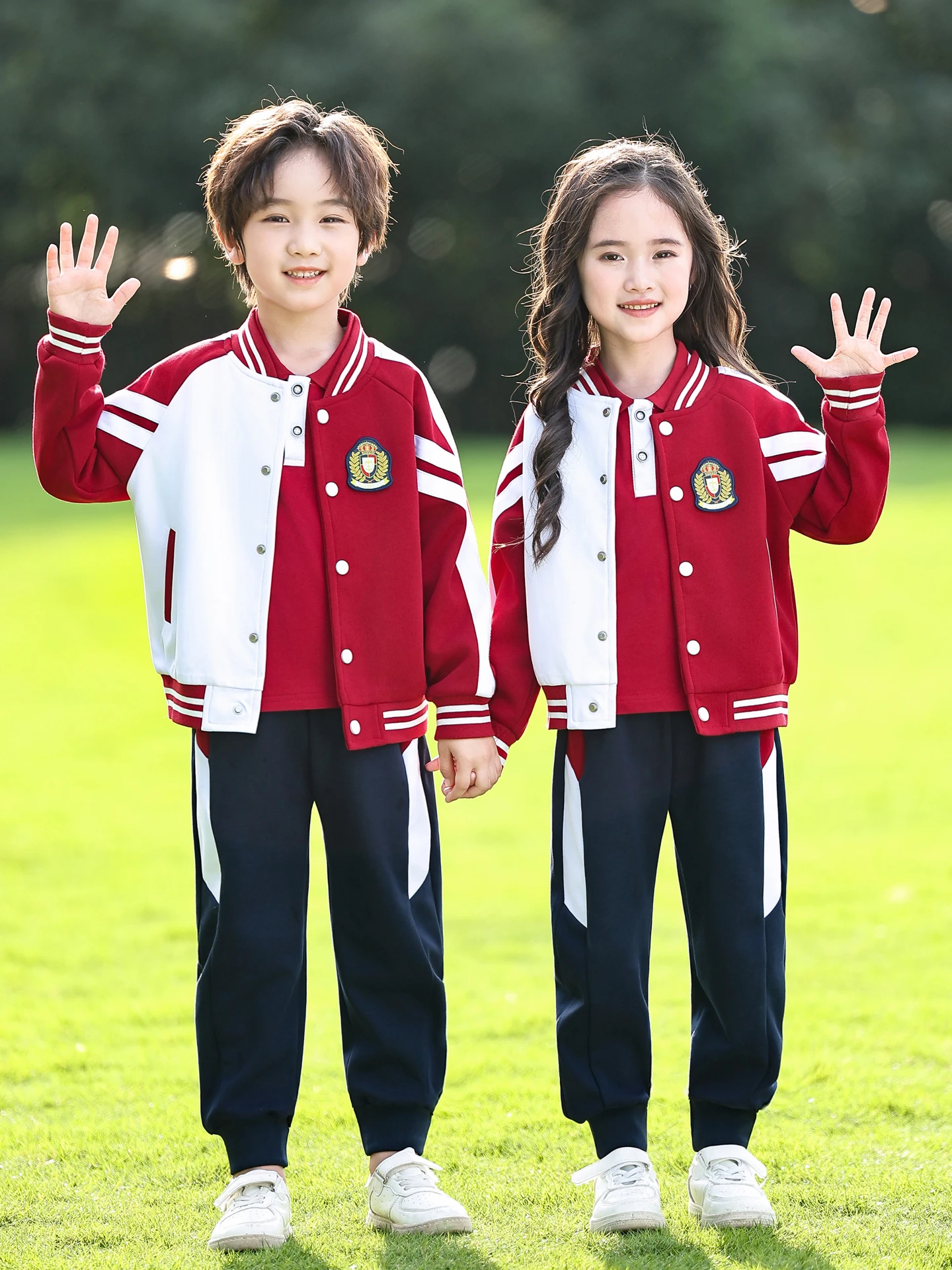 set-uniforme-scolastica-primaria-stile-primavera-autunno-completo-sportivo-tre-pezzi-per-bambini-abbigliamento-per-asilo-e-scuola
