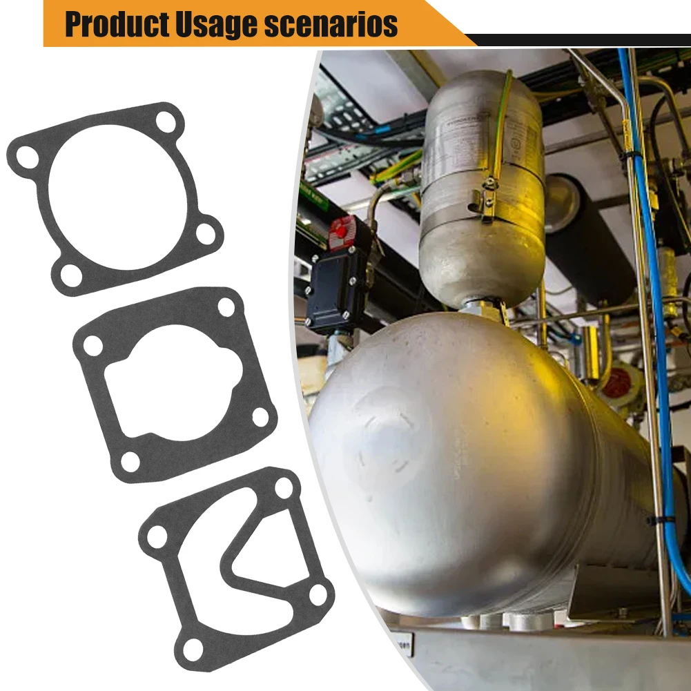 3 In 1 Air Compressor Cylinder Head Base Valve Plate Gaskets Washers Oil Air Pump Accessories Washers For Farm Machinery