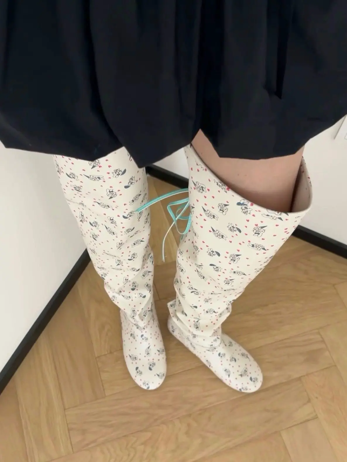 knee-high-jennie-rabbit-print-fashion-boots-spring-summer-new-style-big-tube-wrap-flat-bottom-strap-boots-korean-style-waterp