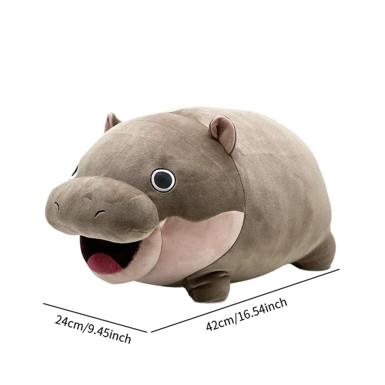 Nilpferd-Plüschpuppe, umarmendes Spielzeug, Schlafzimmerdekoration, Heimdekoration, weiche Sofa-Ornamente, Kuscheltiere für Jungen, Mädchen, Kinder, Babys