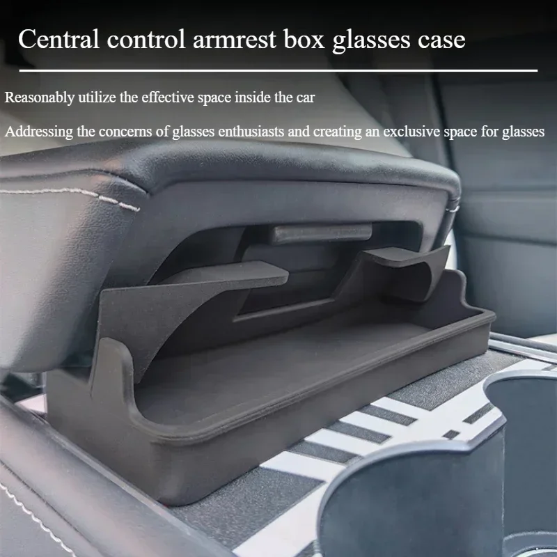 Aufbewahrungsbox für die Mittelarmlehne für Tesla Model Y/3/3 Highland Autobrille, Telefon-Aufbewahrungskoffer, multifunktionales Zubehör, 2025, Neu