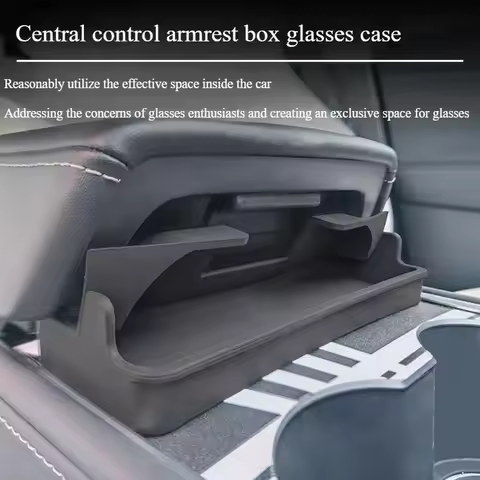 Central Armrest Storage Box For Tesla Model Y/3/3 Highland Car Glasses Phone Storage Case Multi Functional Accessorie 2025 New