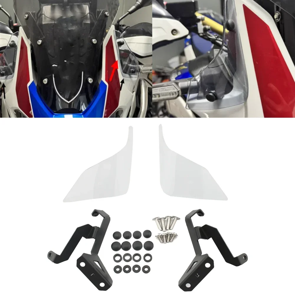 

Windshield Windscreen Plate Side Panels Wind Deflector FOR Honda CRF 1100 LA LDA Africa Twin Adventure Sports DCT 2019-2023