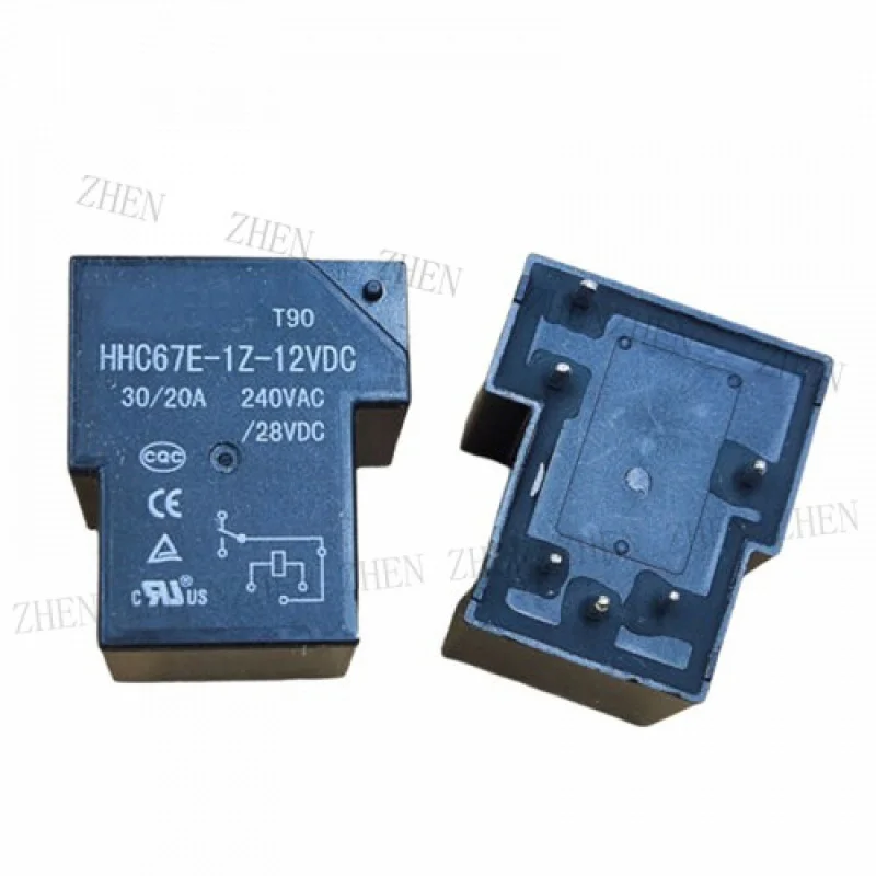Y  Relay T90 HHC67E-1Z-12VDC 12V Power Relay 30/20A 240VAC 6Pins New
