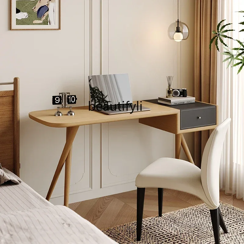 SS Simple modern solid wood study desk writing desk home study desk