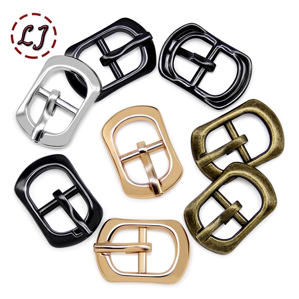 New 30pcs 10mm Silver Gold Bronze Small Metal Pin Buckles For Shoes Belt Garment Accessories Doll DIY Crafts Handmade Sewing