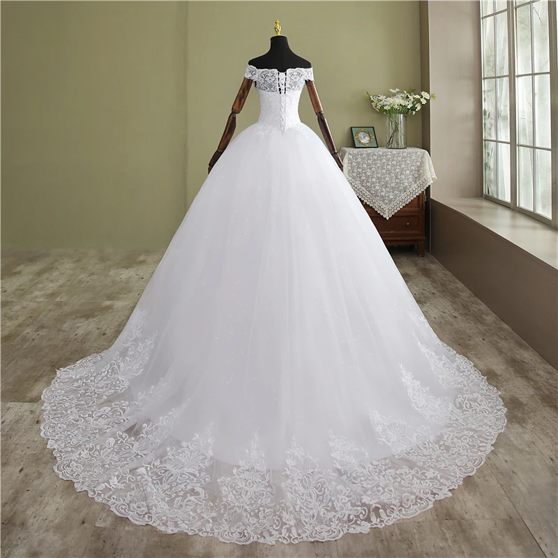 Robe de Mariée Personnalisée en Dentelle, Tenue de Bal, Grande Taille