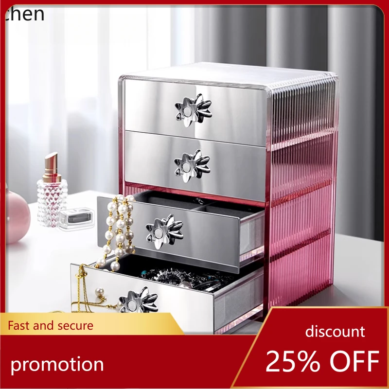 HT fashion jewelry box new high-end light luxury pearl necklace jewelry watch storage box gifts home accessories