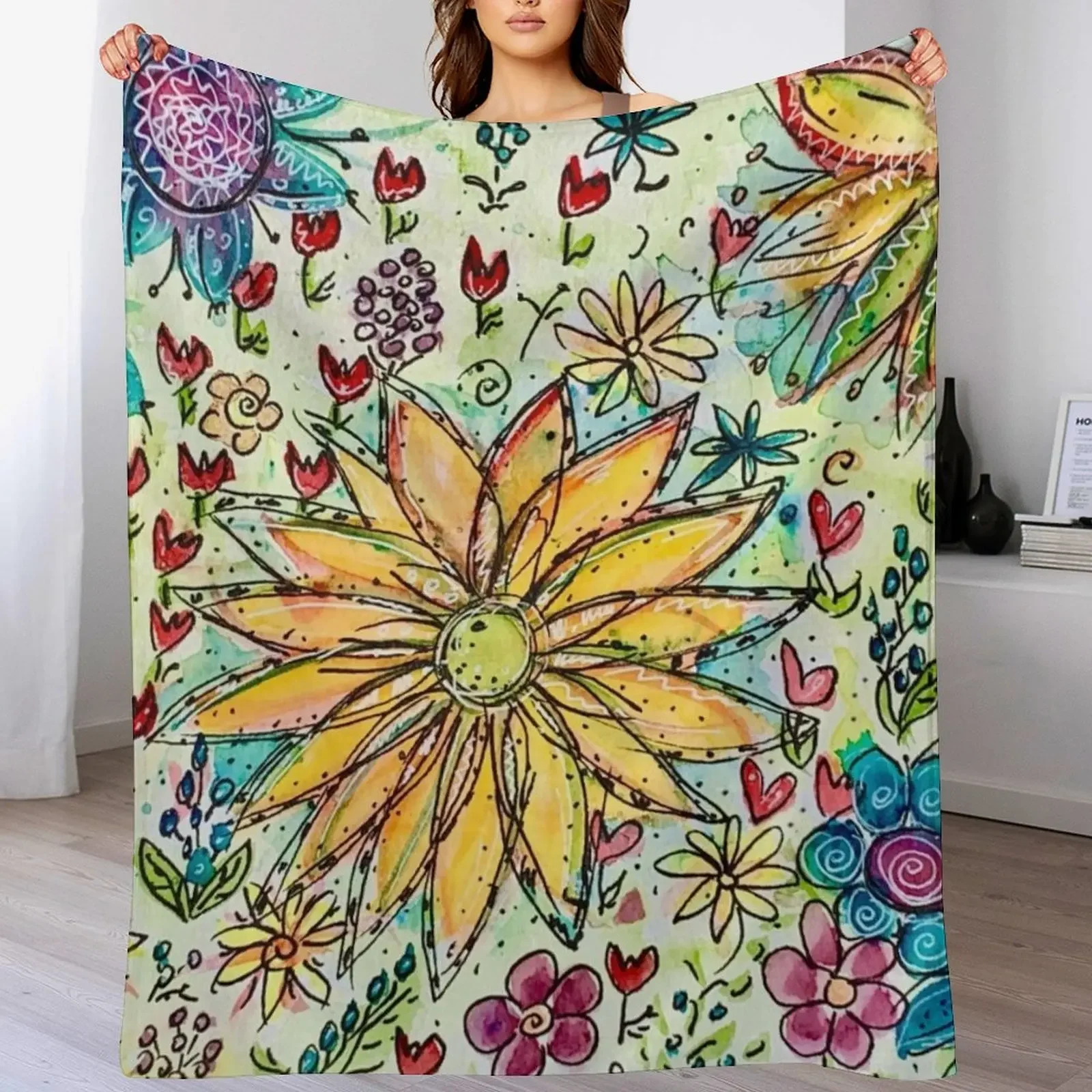 Wild flowers 2 Throw Blanket Kid'S Softest Blankets