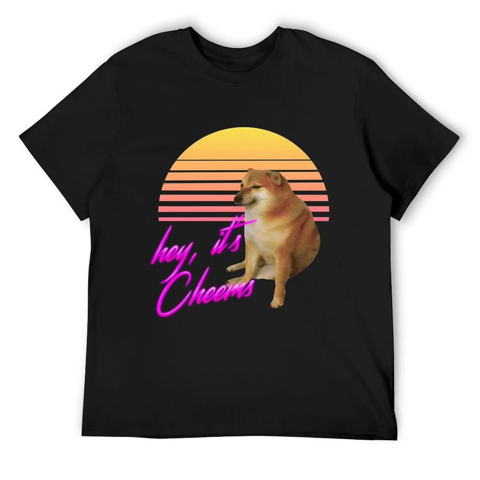

Cheems (Vaporwave) T-Shirt anime shirt graphics kawaii clothes T-shirts oversize mens t shirt graphic