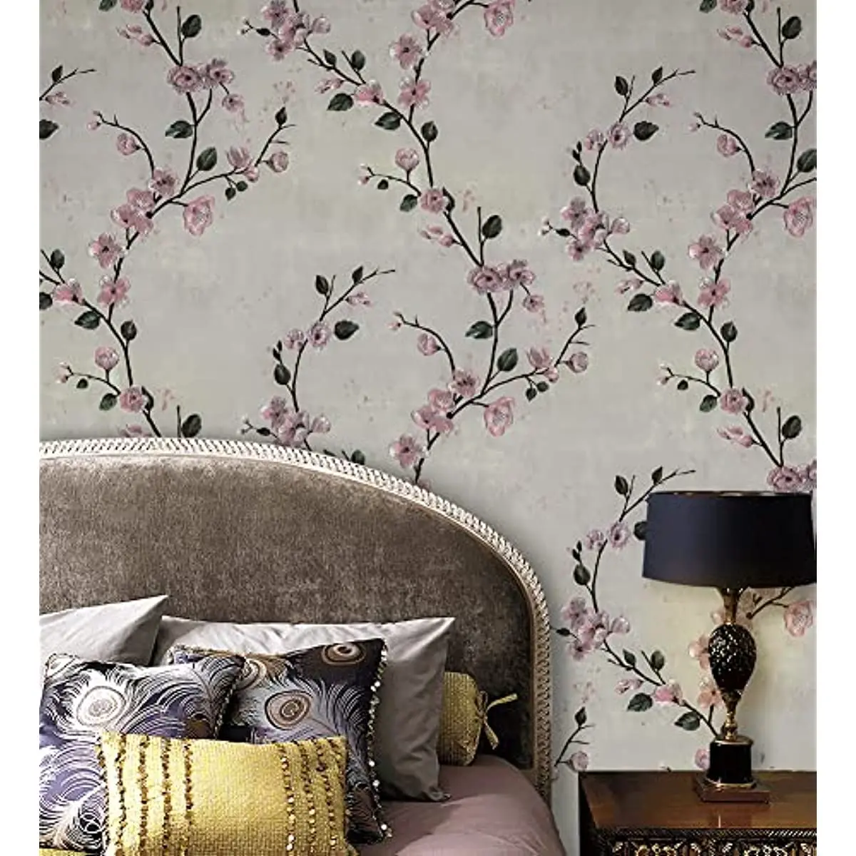 Bloemen Peel and Stick Wallpaper Roze Pruimbloem Verwijderbare zelfklevende contactpapier Lade Plank Liner Vinylfilm voor decor