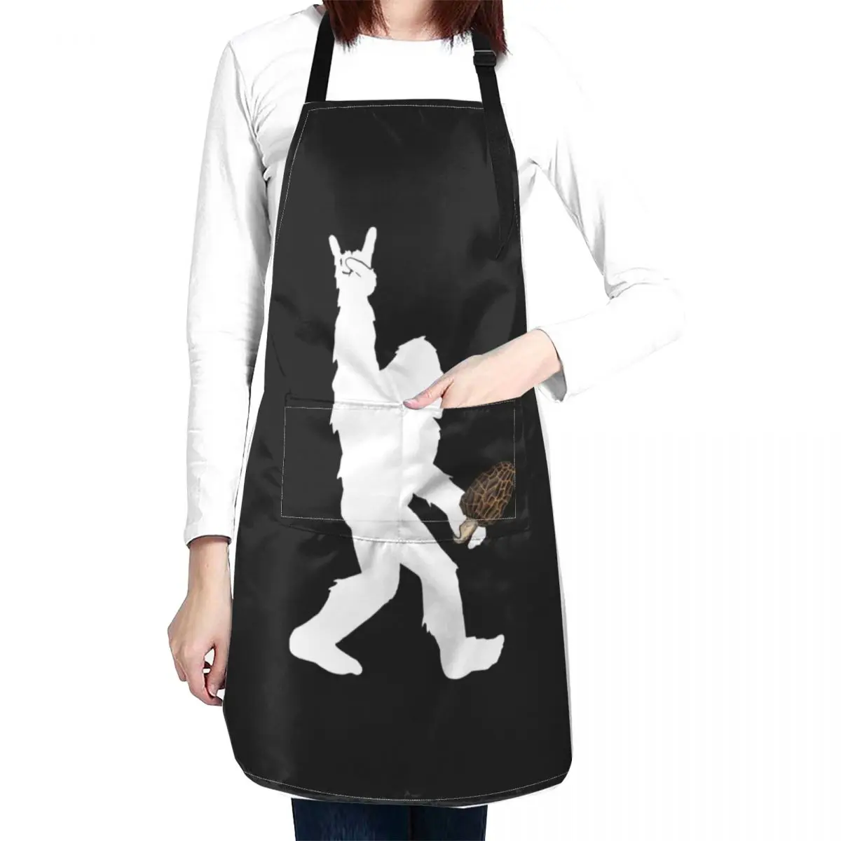 Funny Retro Bigfoot Rock Roll Party Shirt Sasquatch Believers Camping Birthday T Shirt Apron Kids Apron