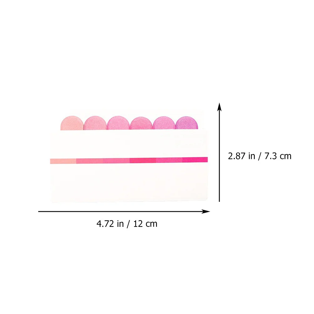 10Pcs Fluorescent Marker Sticker Page Mats Paper Sticky Tabs for Student Office School Use Colorful Writable Page Labels