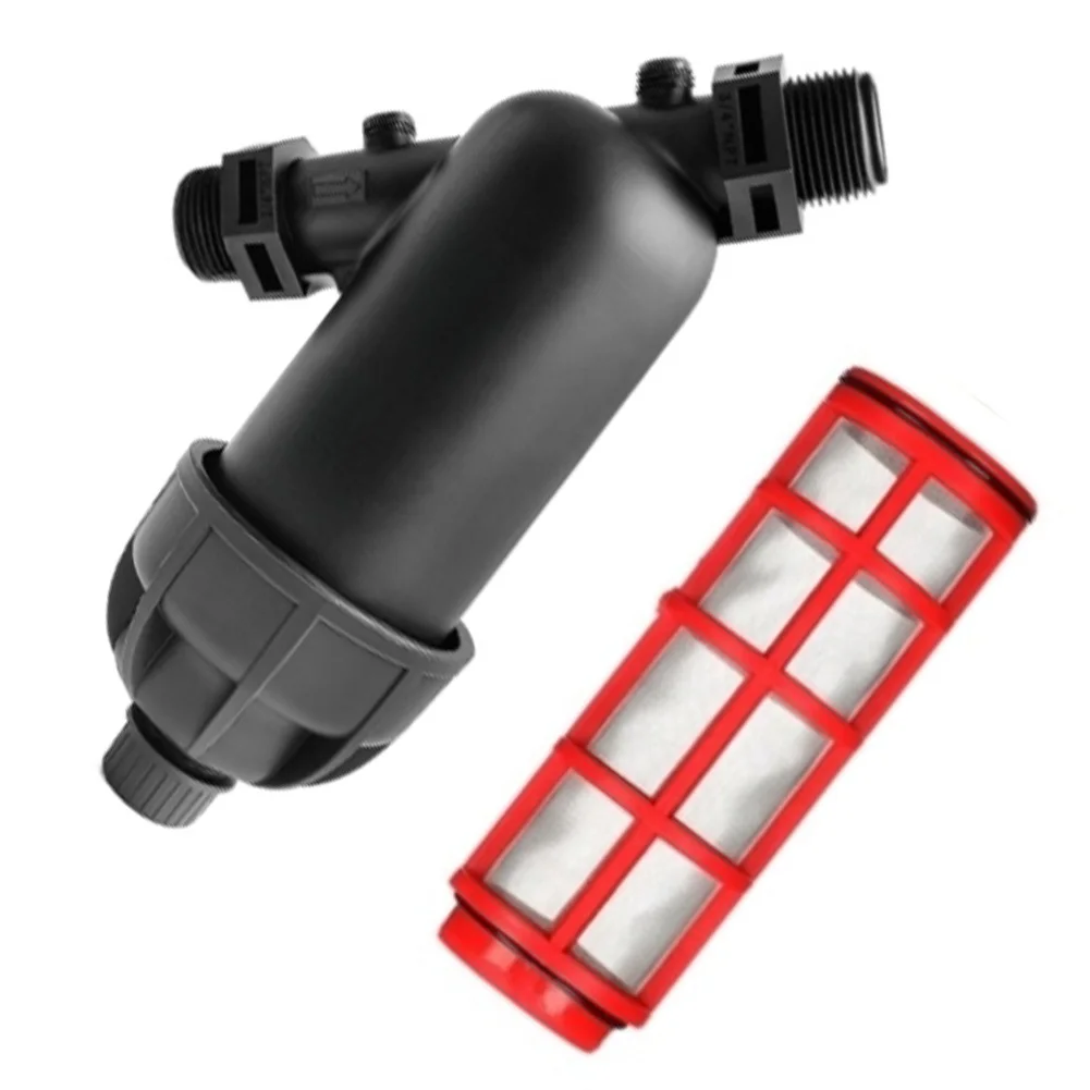 Stainless Screen Drip Y Filter Captures 130 m Particles Drip Irrigation System Filter Drip Irrigation Filter Red