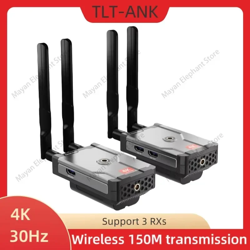 Wireless HDMI-compatible Extender 150m Transmission 4K30Hz Audio Video Wireless Receiver SLR Cameras to TV no latency