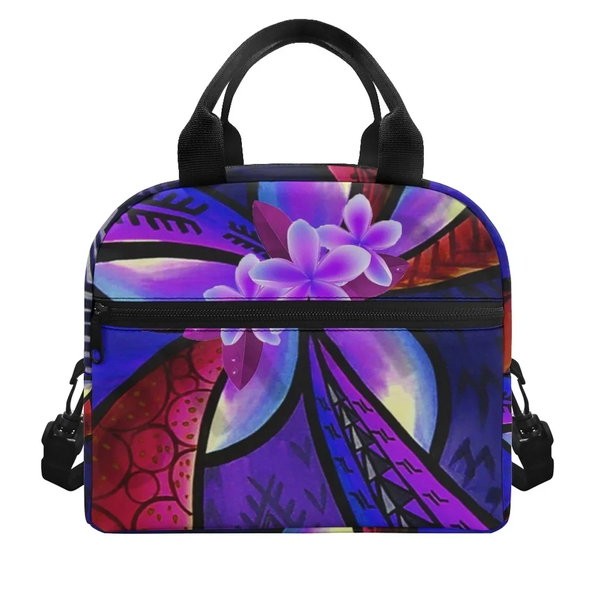 Beautiful Frangipani Design Women's Thermal Lunchbox Practical Convenient Insulated Bag Lunch Box Picnic Marmita